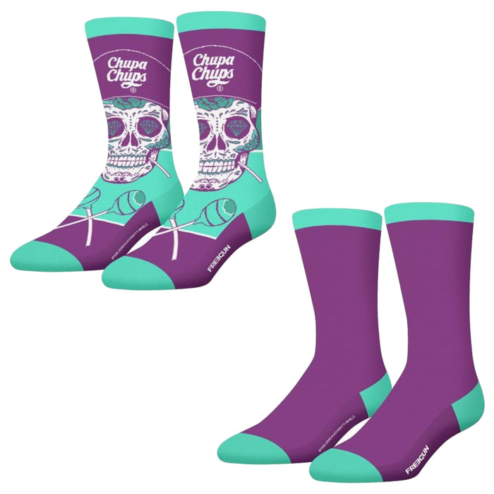 Set de 4 calcetines algodón freegun colección chupa-chups para mujer