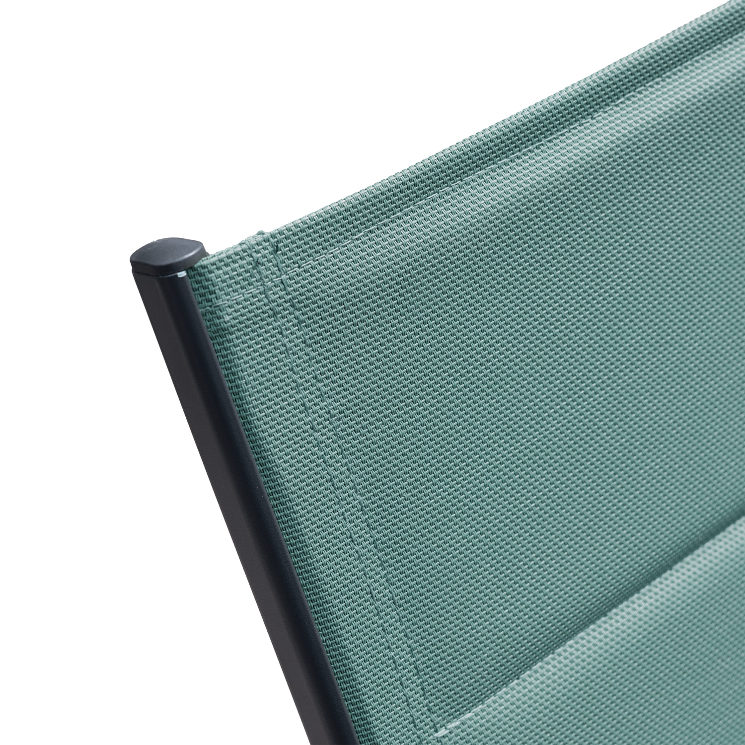 Bain de soleil BARBADOS en textilène vert d'eau - aluminium anthracite