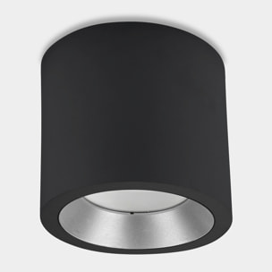LEDS C4 Plafón IP66 Cosmos LED ø126mm LED 17.6 Blanco neutro - 4000K ON-OFF Gris urbano 1118lm