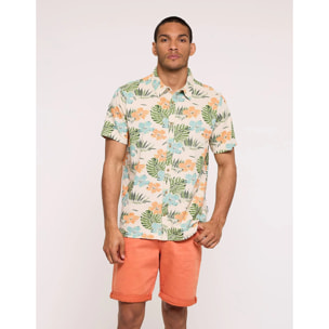 Camisa Manga Corta Beige - Thunder