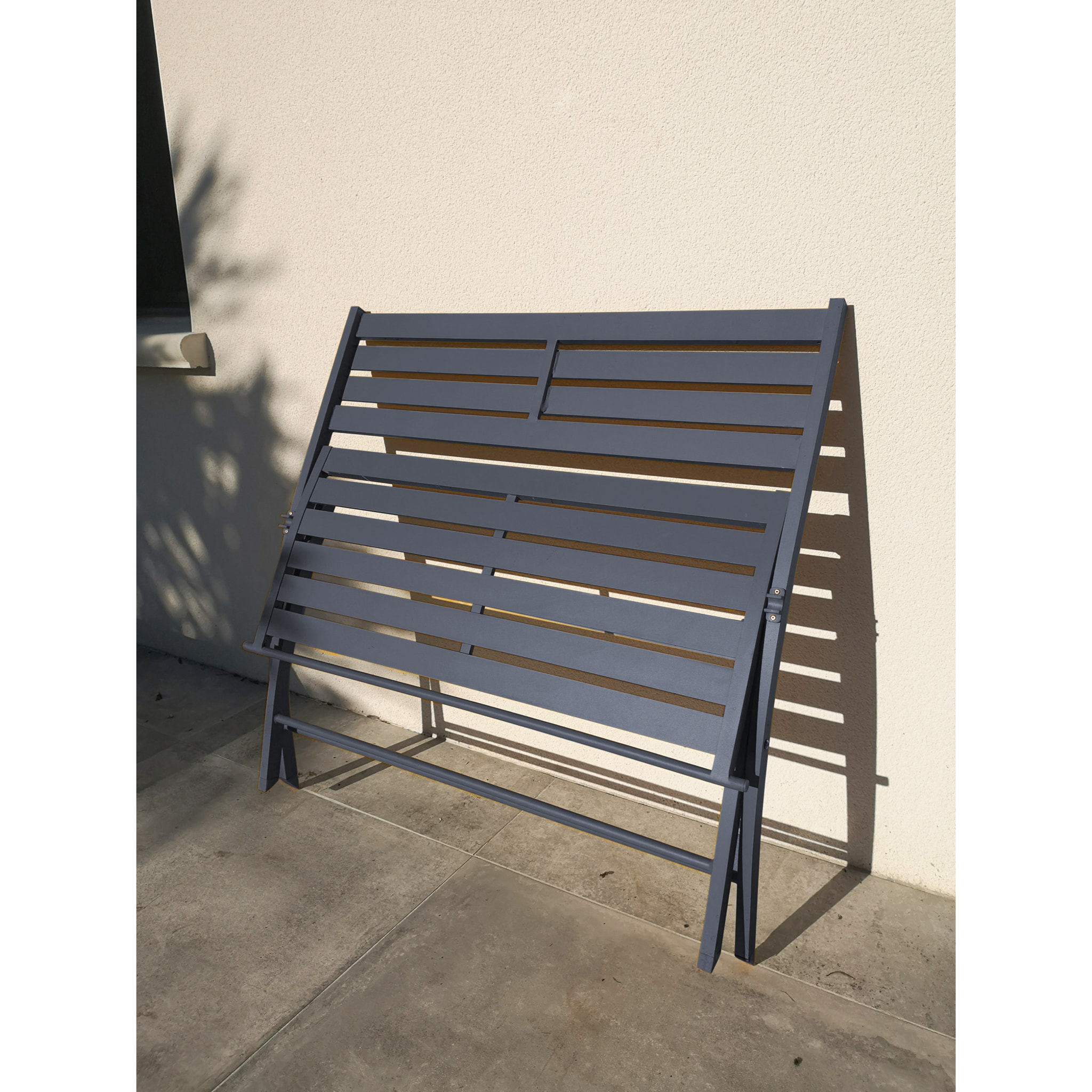 MARIUS - Banc de jardin pliant en aluminium