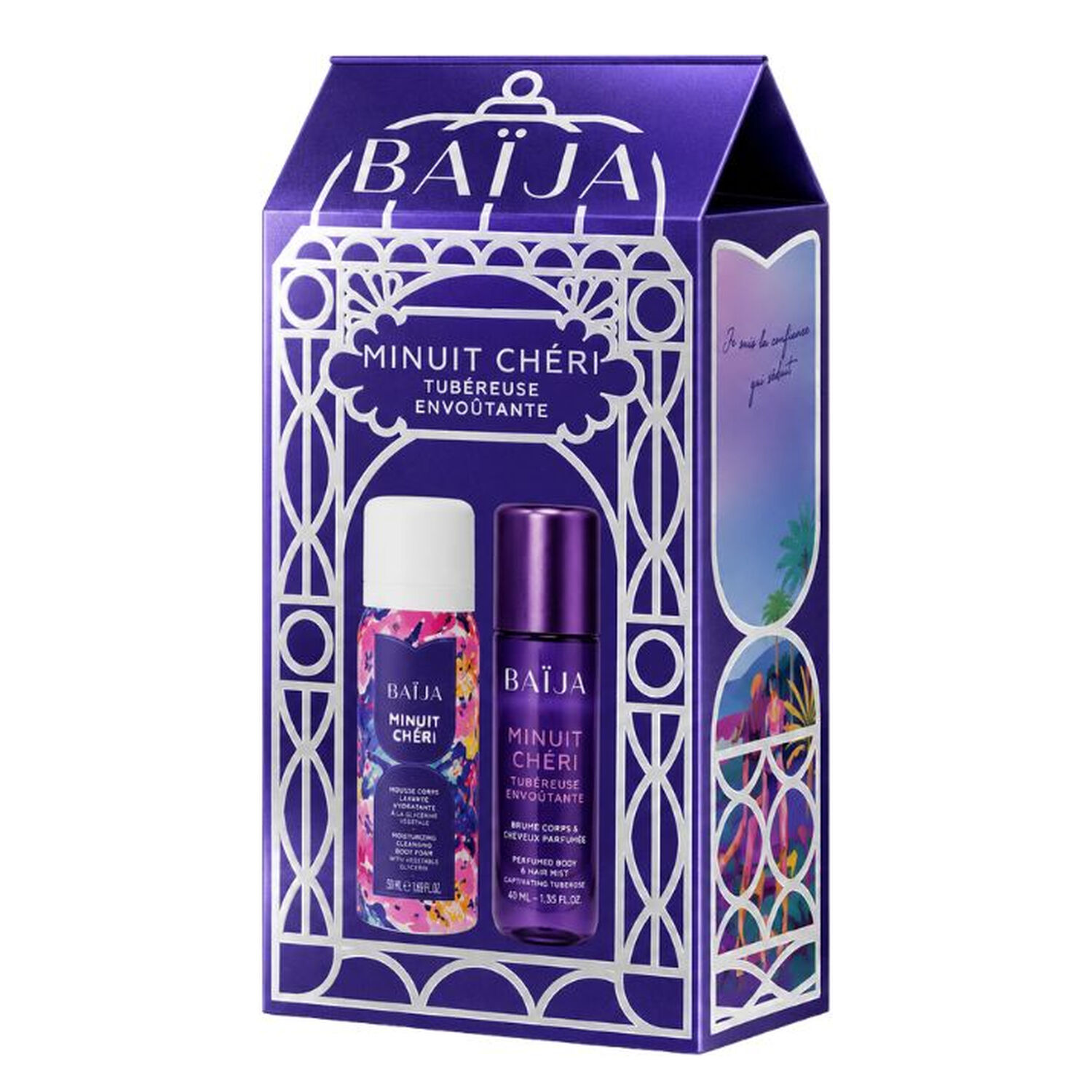 Minuit Chéri - Coffret Mousse Corps Lavante Hydratante 50 ml + Brume Corps & Cheveux Parfumée 40 ml