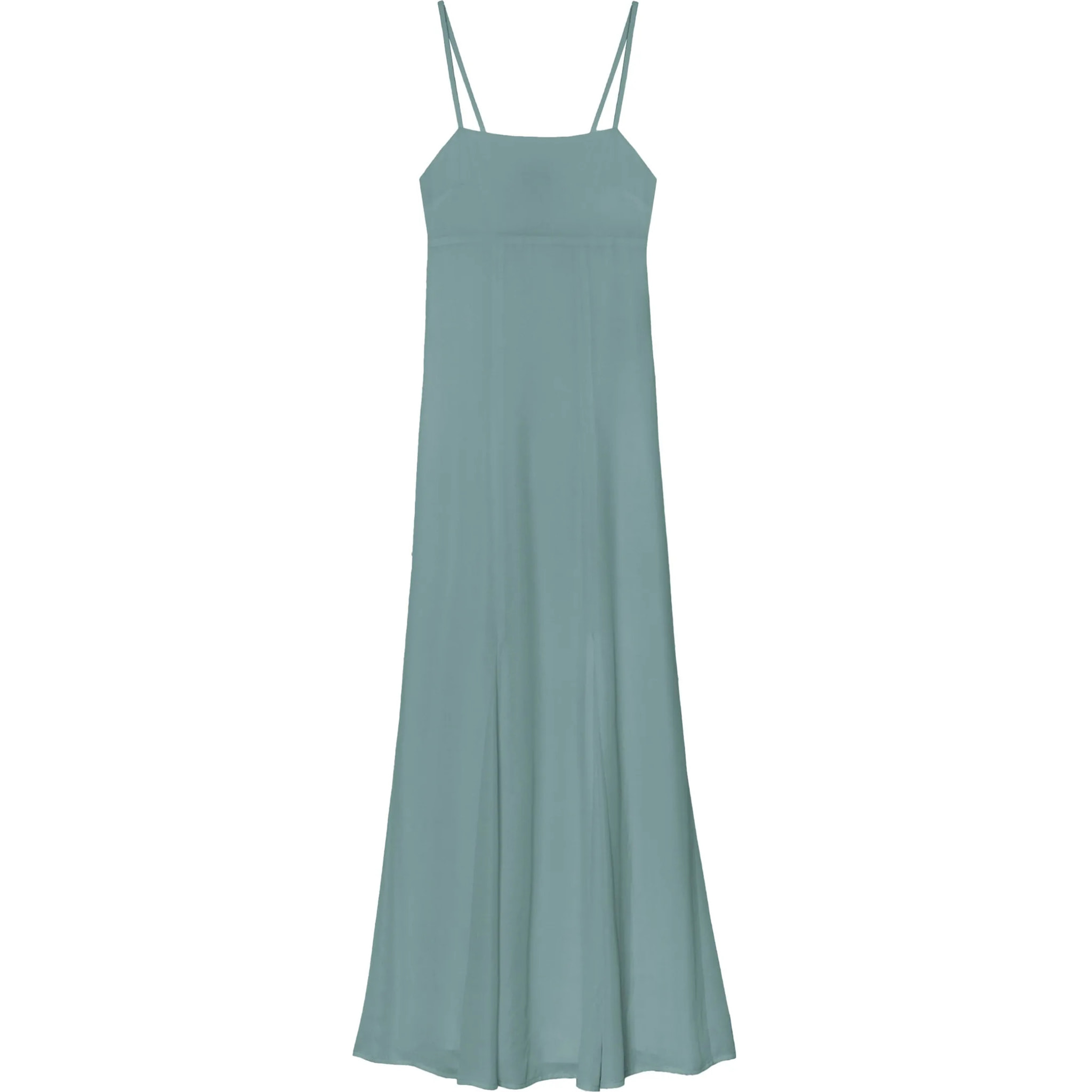 Vestido largo corte imperio con godets