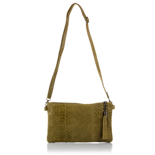 Deanna Borsa a mano Donna.Pelle autentica Sudia Incisa Serpente