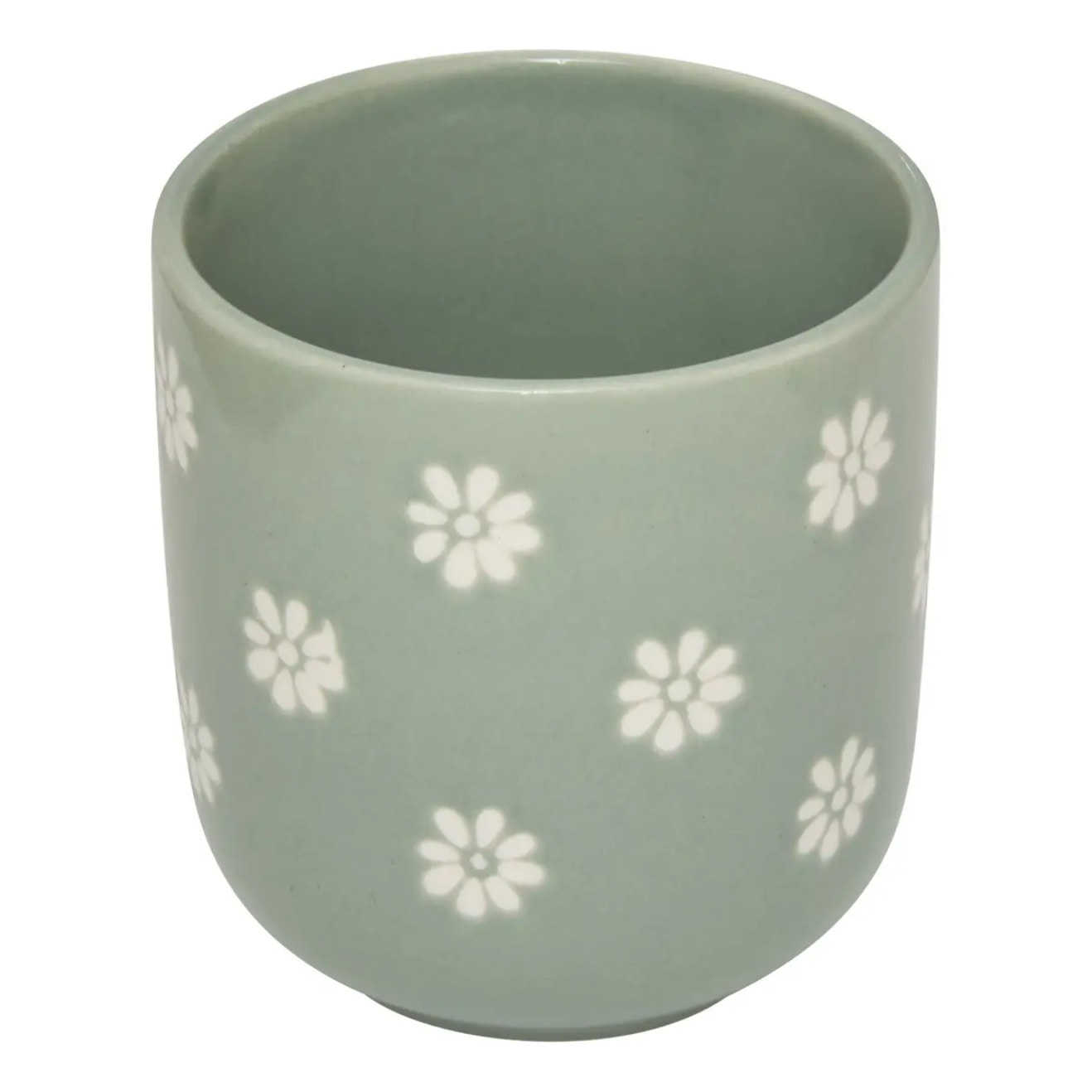 Coffret 4 tasses à café Margot motif fleuri