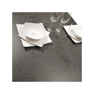 Table de repas extensible en céramique & métal 176/216 cm - ODESSA