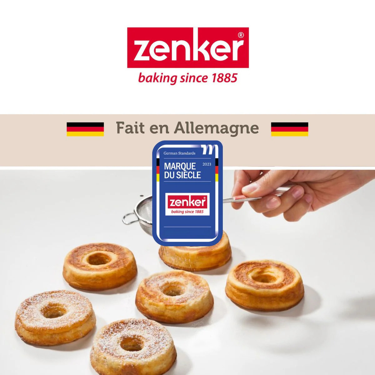 Moule pour 8 beignets au four 33 Zenker Black Metallic