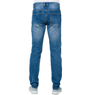 Pantalone Hot Buttered denim 5 tasche Kelingking Blu.