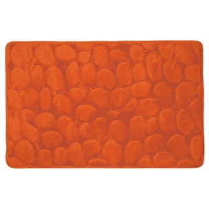 Tapis de bain Microfibre PEBBLE Orange Foncé MSV