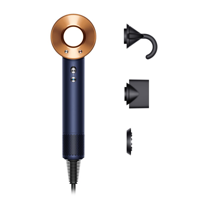 Phon Asciugacapelli Dyson Supersonic™- Capelli lisci e mossi (Blu di Prussia/Rame)