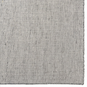 QUENTIN - Tapis rect 160x230cm en laine tissée couleur blanc/gris chiné