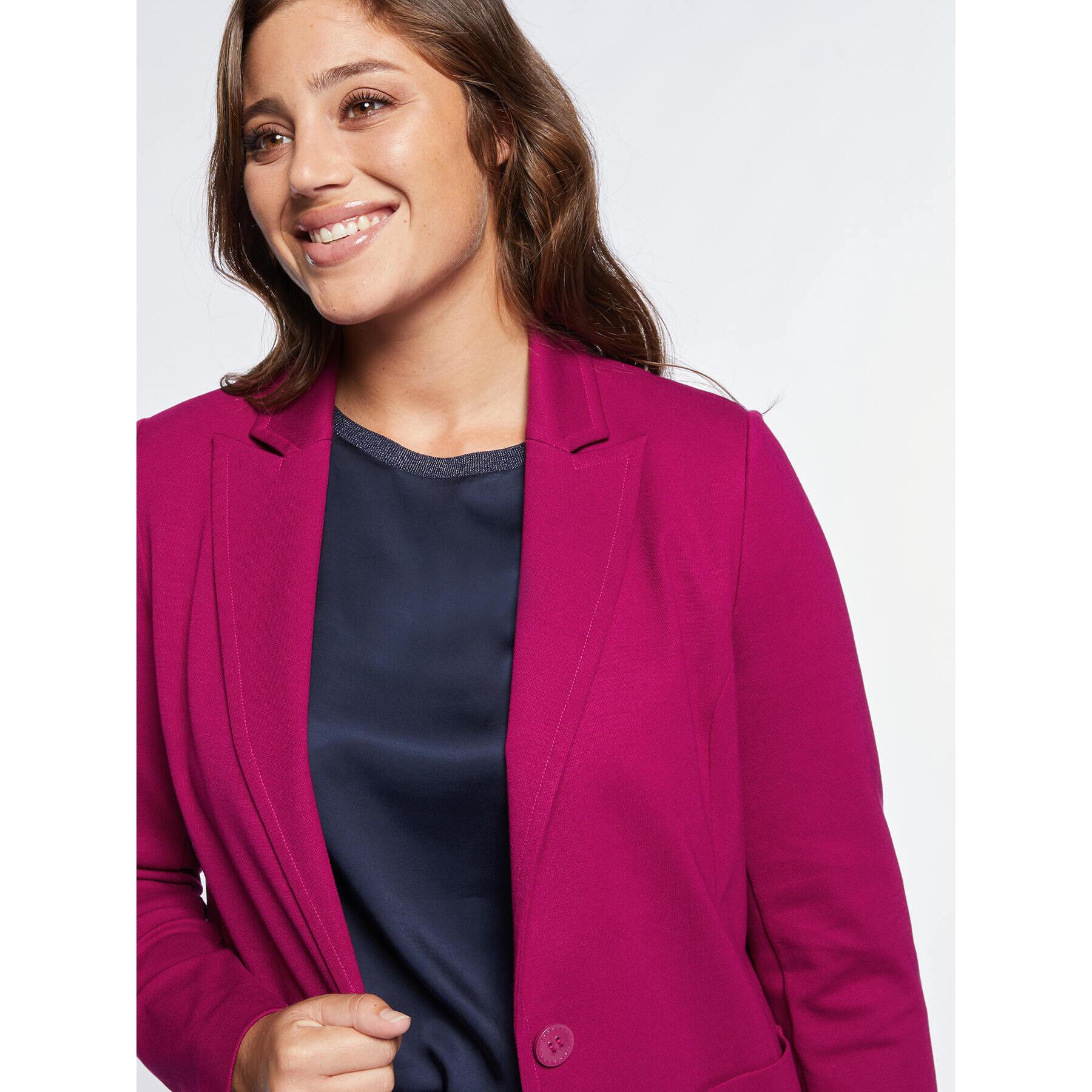 Fiorella Rubino - Blazer in punto Milano - Fucsia