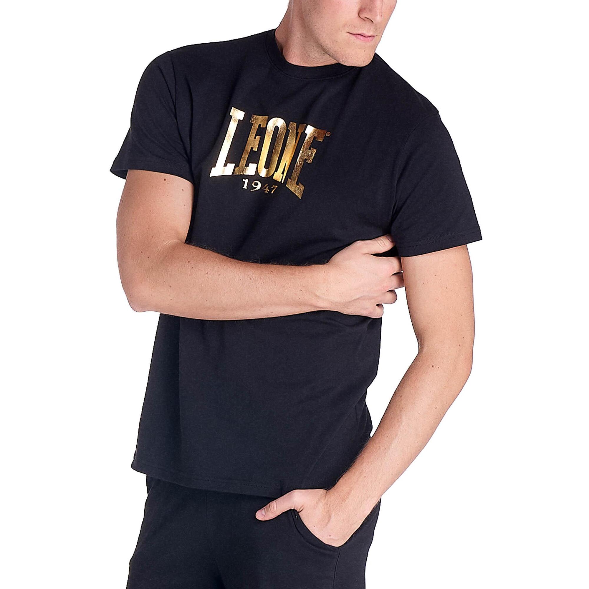 T-shirt uomo logo grande GOLD