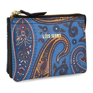 Monedero Piel Mujer Lois Mirage Azul