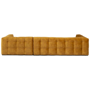 Canapé d'angle Salamanca XL velours ocre droite Kare Design