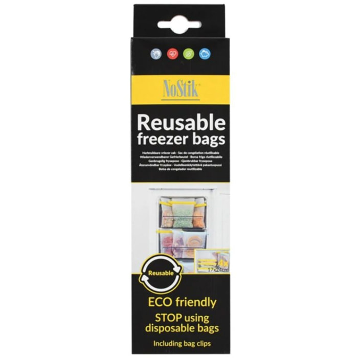 SET NOSTIK 4 SACS CONGELATION + CLIPS