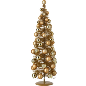 J-Line arbre boules de Noël - synthétique - doré - small
