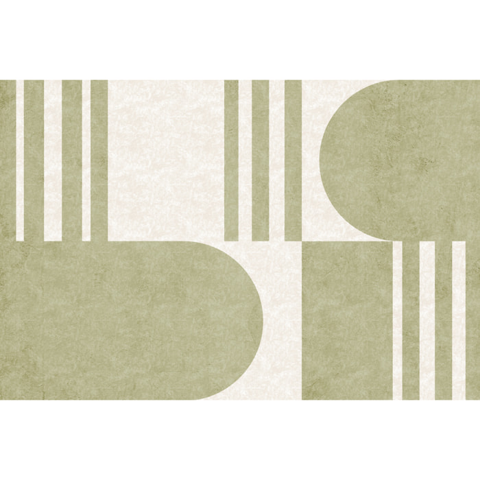 Alfombra de vinilo Groovy 100x133 cm -PVC antideslizante, vinilica para cocina o salón, lavable, estilo abstracto