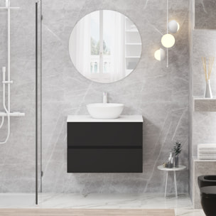 Conjunto de baño MONO Alday, 80 cm, Negro