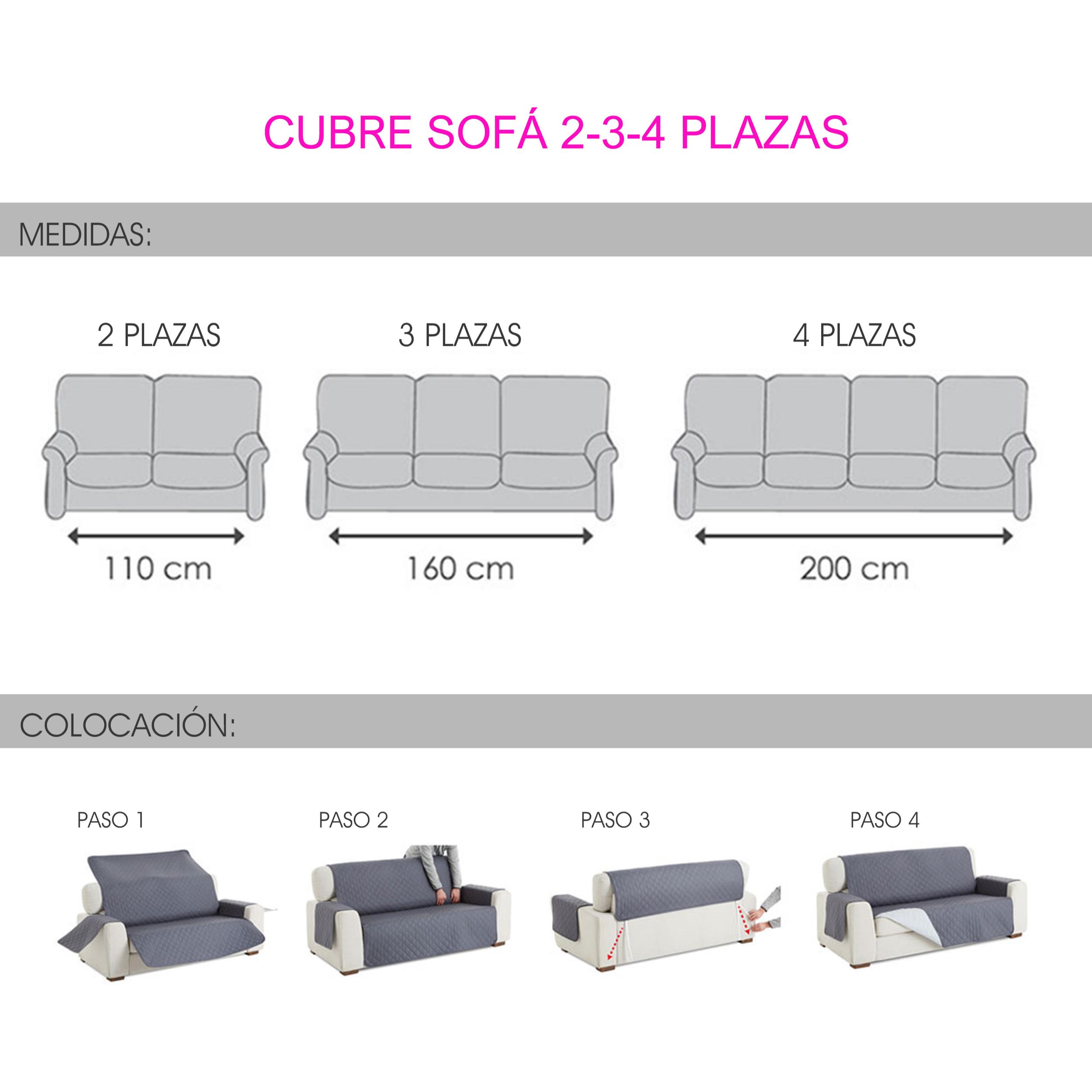 Cubre Sofá Reversible Acolchado MAU Marrón/Beig Nordic-Home