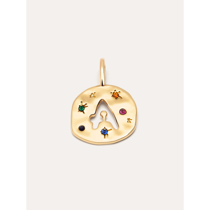 Charm Personalizado Organic Colors Letter Baño Oro
