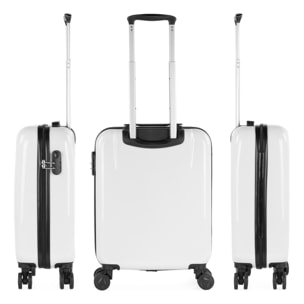 Juego De Maletas Pc Itaca Base Blanco Blanco Hello