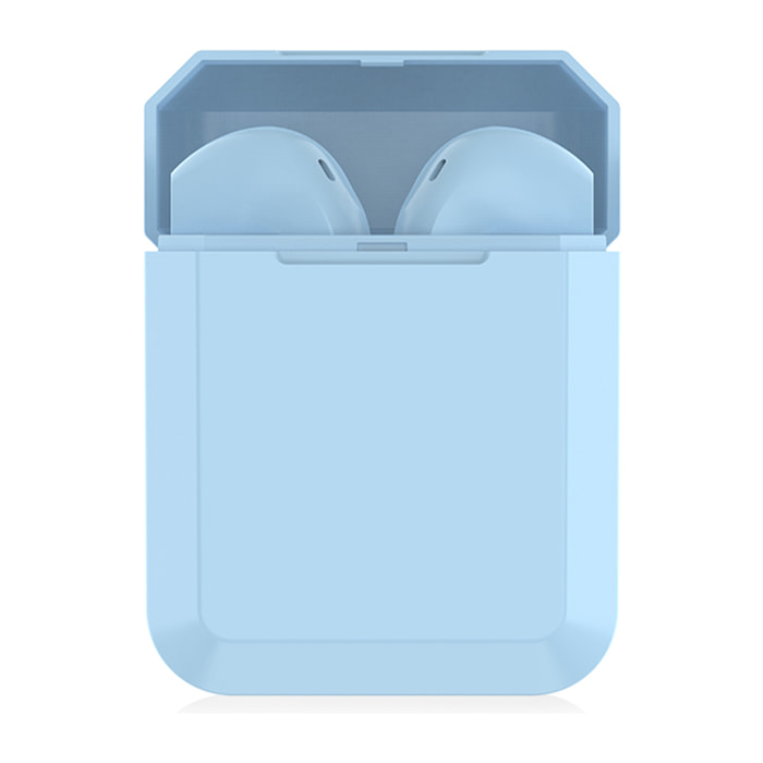 Auricolari touch TWS i2 Bluetooth 5.0 con base di ricarica dal design ergonomico poligonale esclusivo, cancellazione del rumore ambientale.