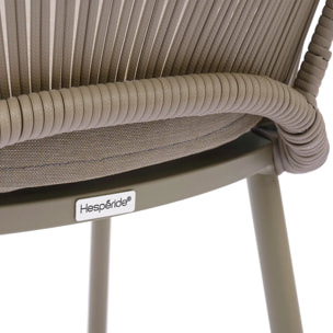 Fauteuil de jardin Oryon empilable café