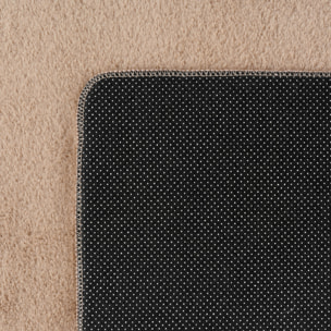 ALBA - Tapis doux beige à poils courts