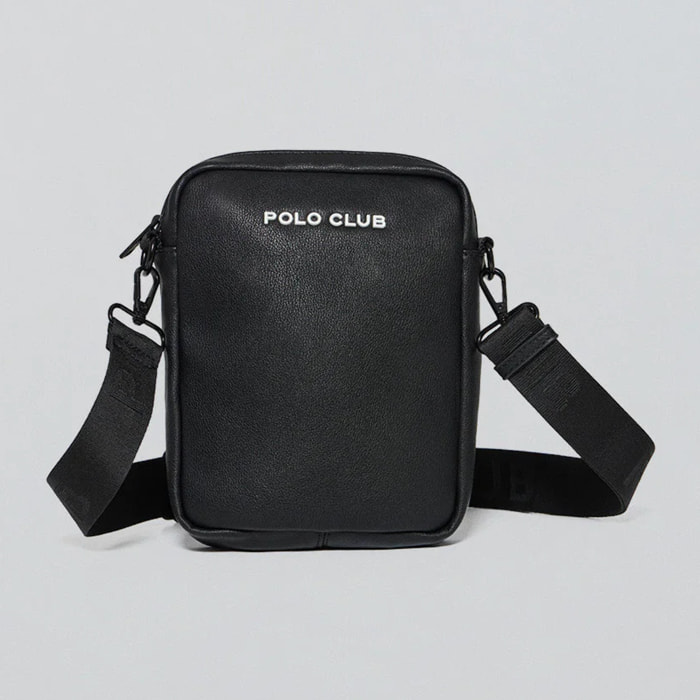 Bolso bandolera negra Radley con detalles Polo Club