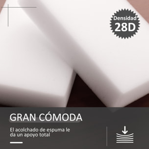 HOMCOM Reposapiés Otomano Giratorio Taburete Puff Redondo Tapizado en Piel Sintético de Estilo Moderno para Dormitorio Entrada Salón Ø45,5x44,5 cm Gris