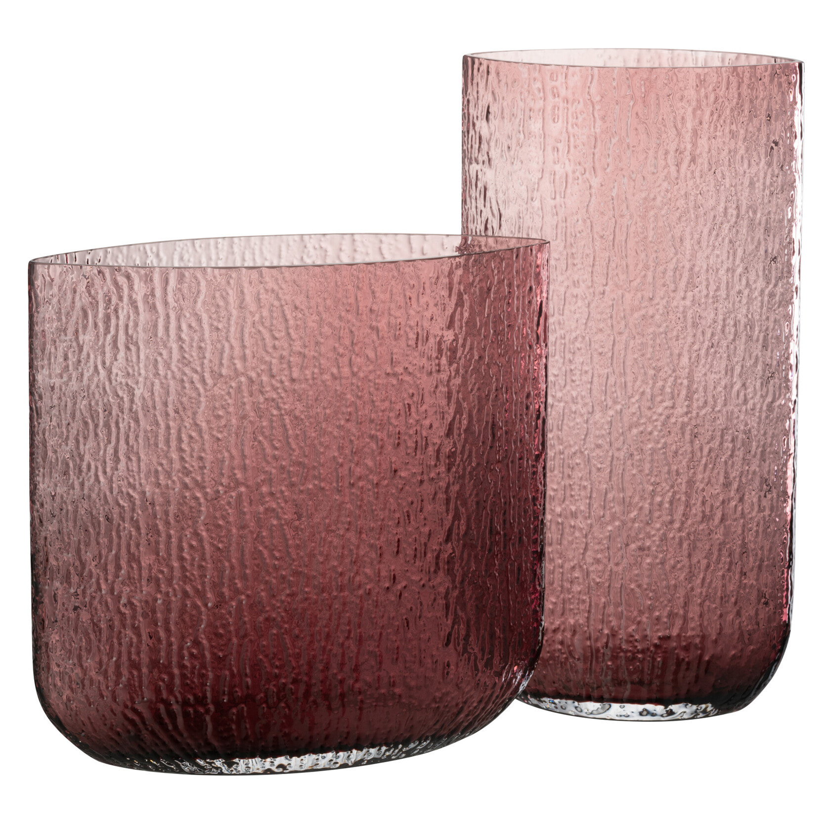 J-Line vase Mila Haut - verre - rose