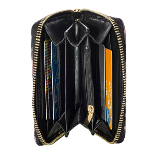Avelengo portafoglio donna, in vera pelle Gamuza laccata lucida.