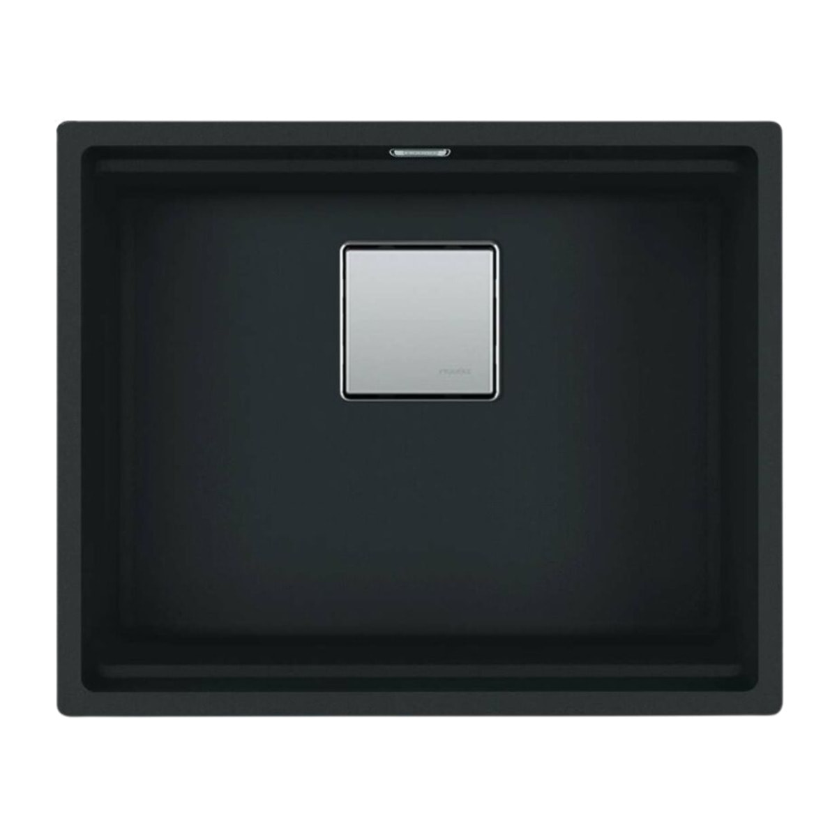 Kubus 2 Evier sous plan 56x46cm en Fragranit+, Noir mat (KNG110-52MC)