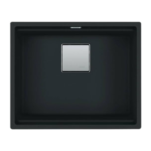 Kubus 2 Evier sous plan 56x46cm en Fragranit+, Noir mat (KNG110-52MC)