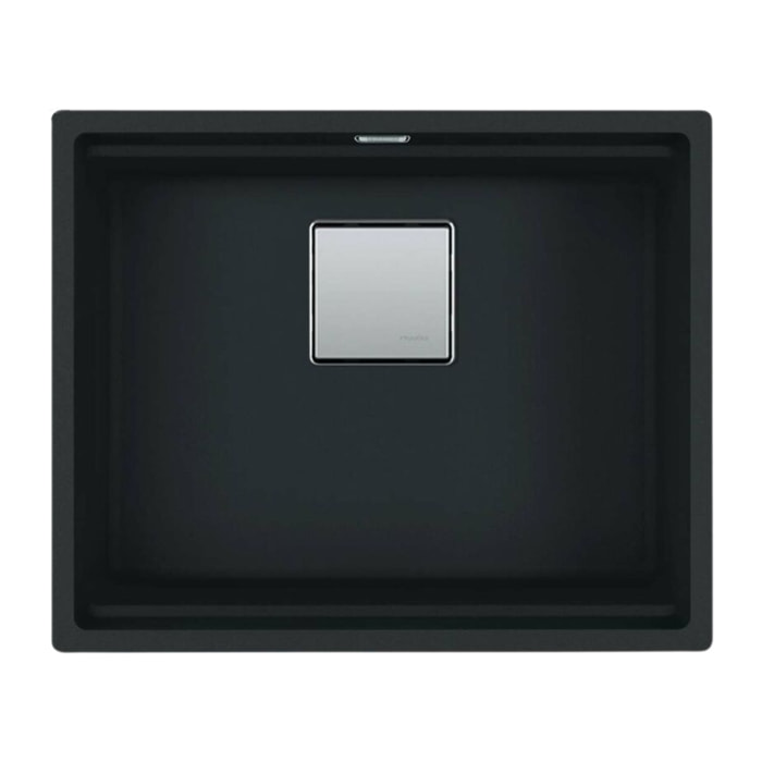 Kubus 2 Evier sous plan 56x46cm en Fragranit+, Noir mat (KNG110-52MC)