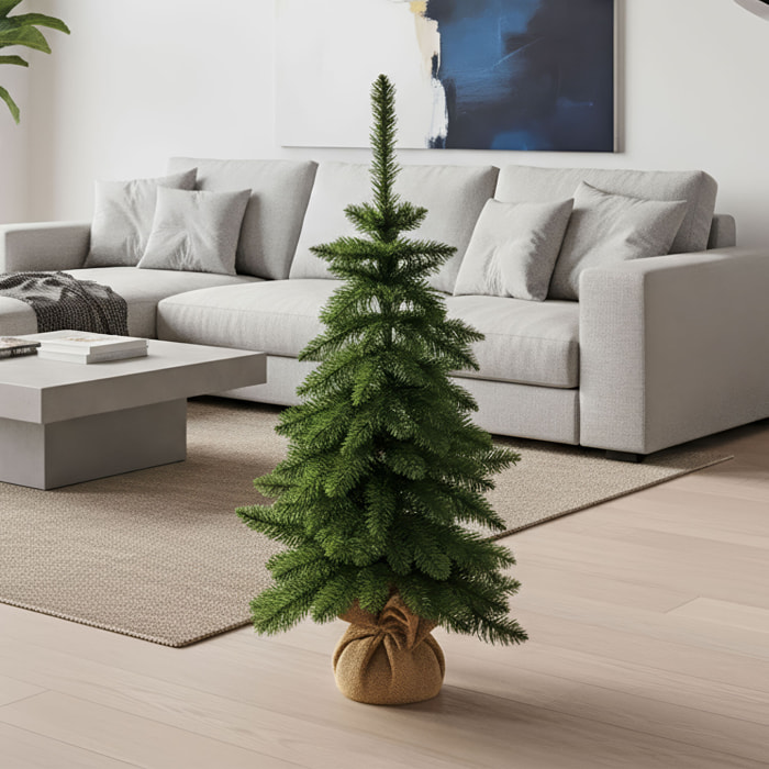 Sparky - Mini Albero di Natale Pinetto Tradizionale in PVC H90 cm, 96 Punte