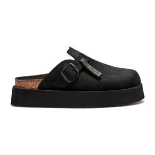 Zuecos de Mujer con Plataforma en Negro Vibe Clog
