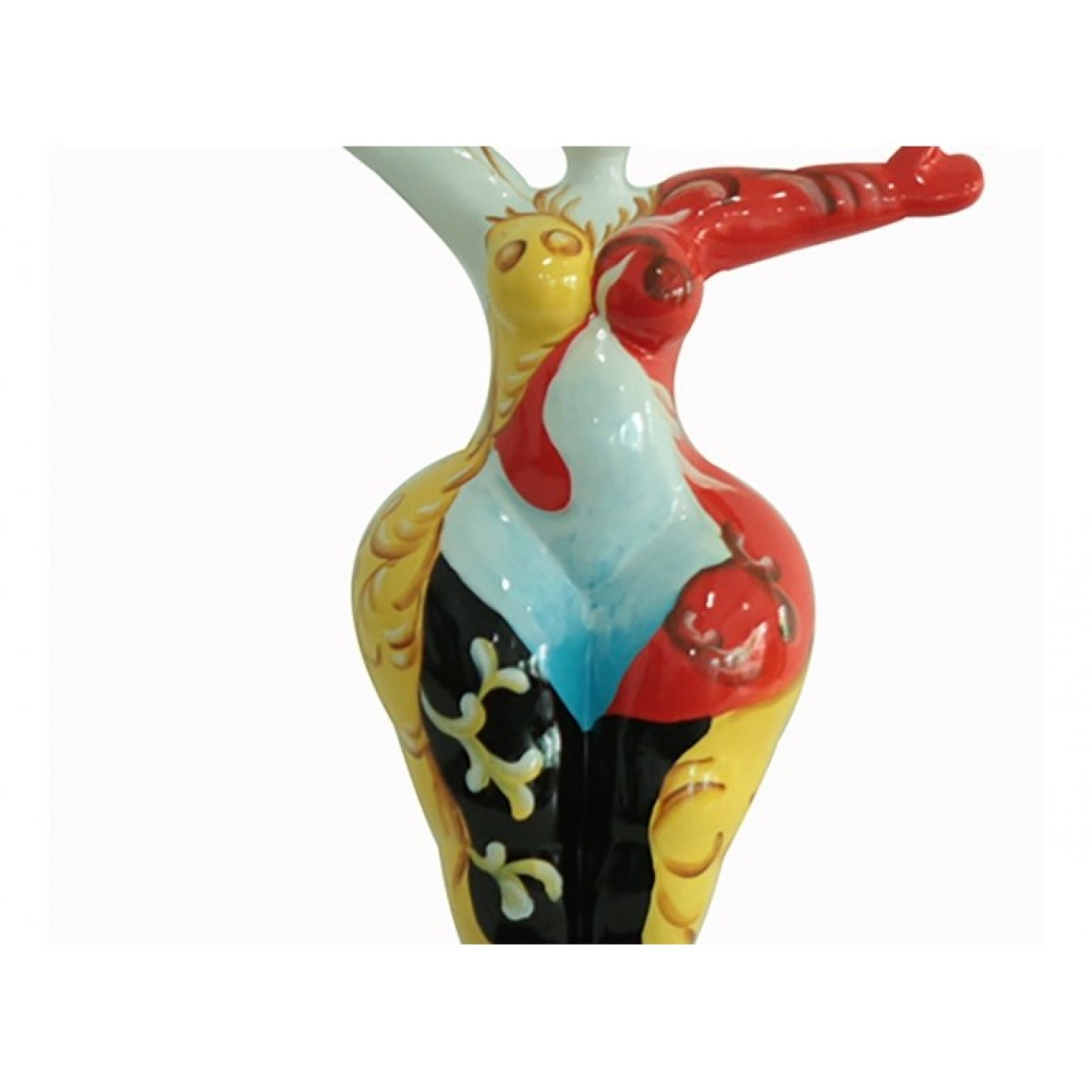 Statuette femme multicolore H34cm - ANDA LUCIA