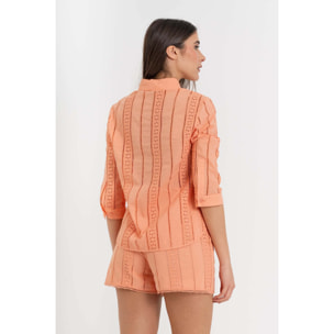 Kocca - Camicia da donna in cotone con pizzo sangallo Donna