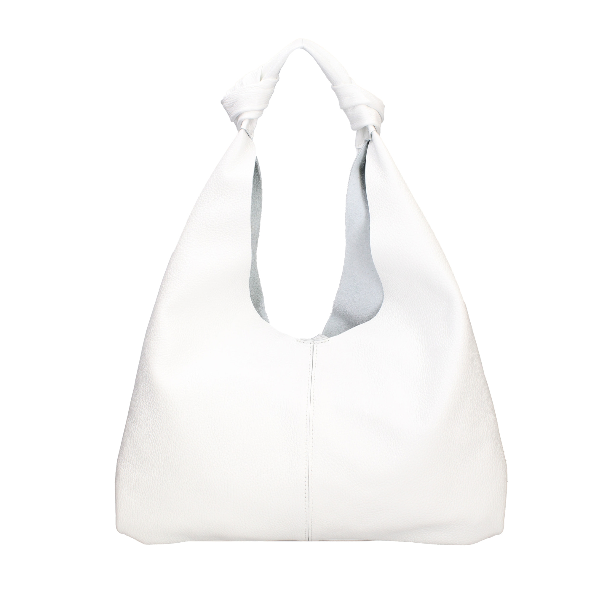 Borsa a spalla da donna In Vera pelle Made in Italy 40x42x2 cm