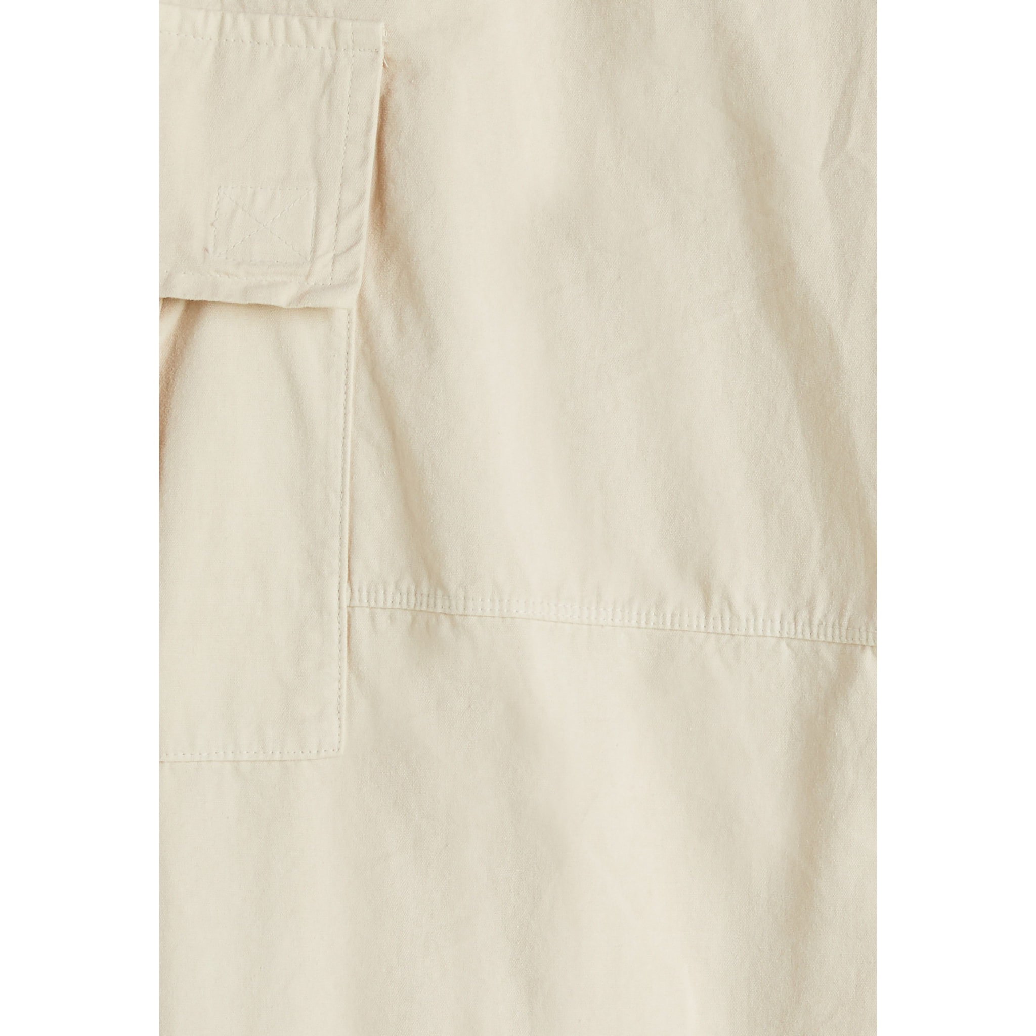 Pantaloni cargo in canvas tinto capo