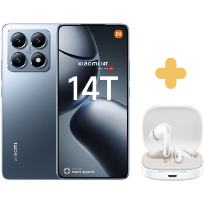 Smartphone XIAOMI Pack 14T 256Go + Redmi Buds6 Blanc