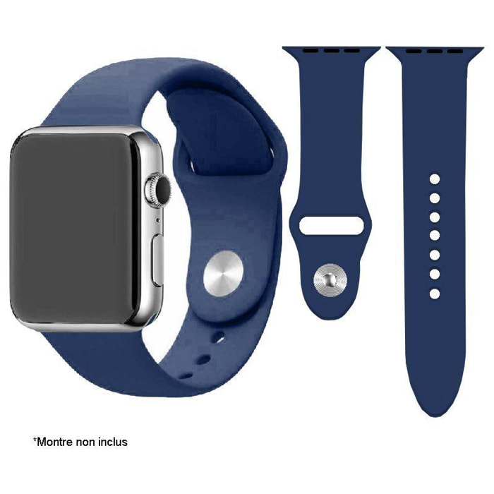 Bracelet IBROZ Apple Watch SoftTouch 38/40/41mm bleu