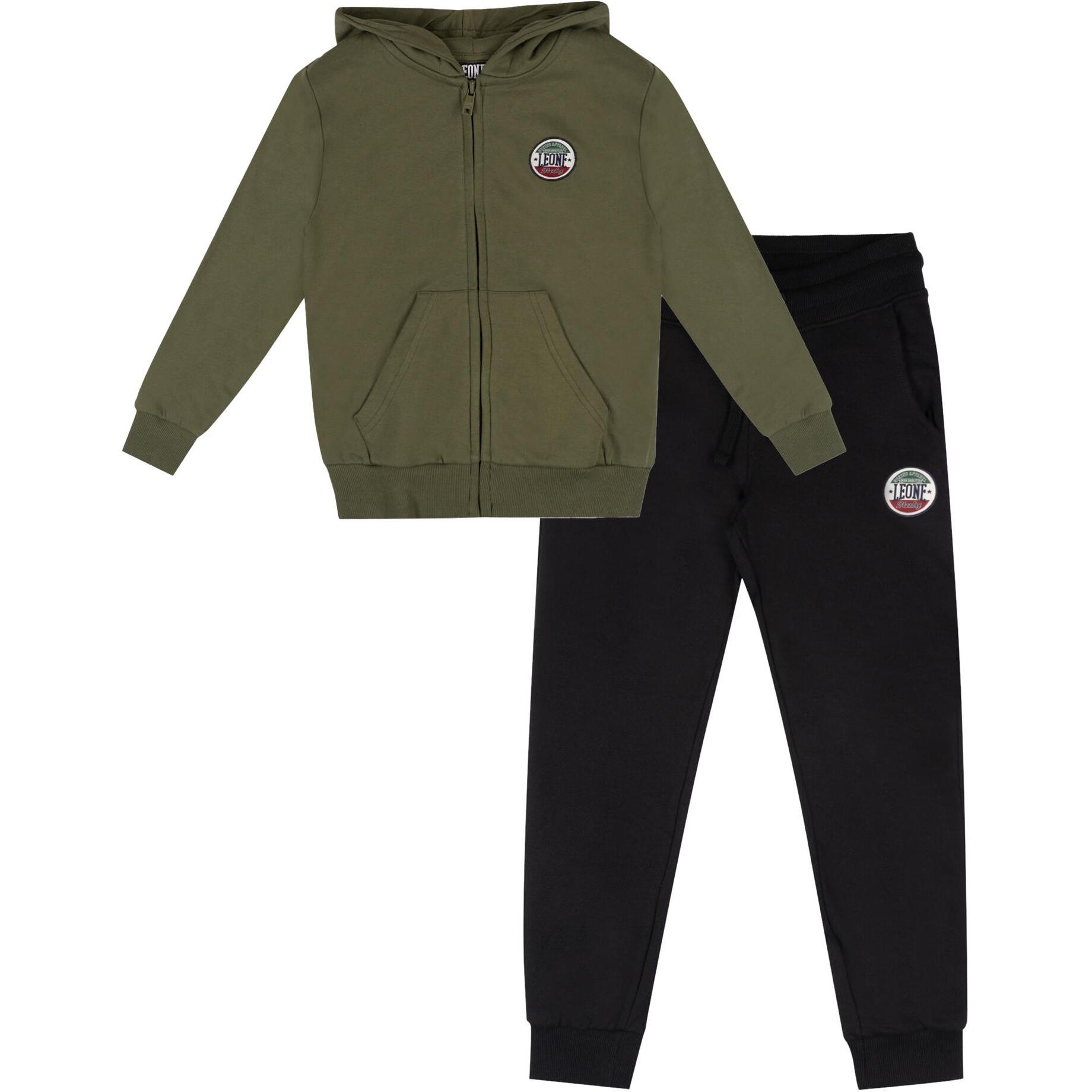 Tuta invernale da bambino con cappuccio e zip 'Italy'