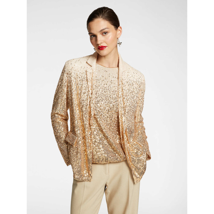 Elena Mirò - Blazer full paillettes - Oro