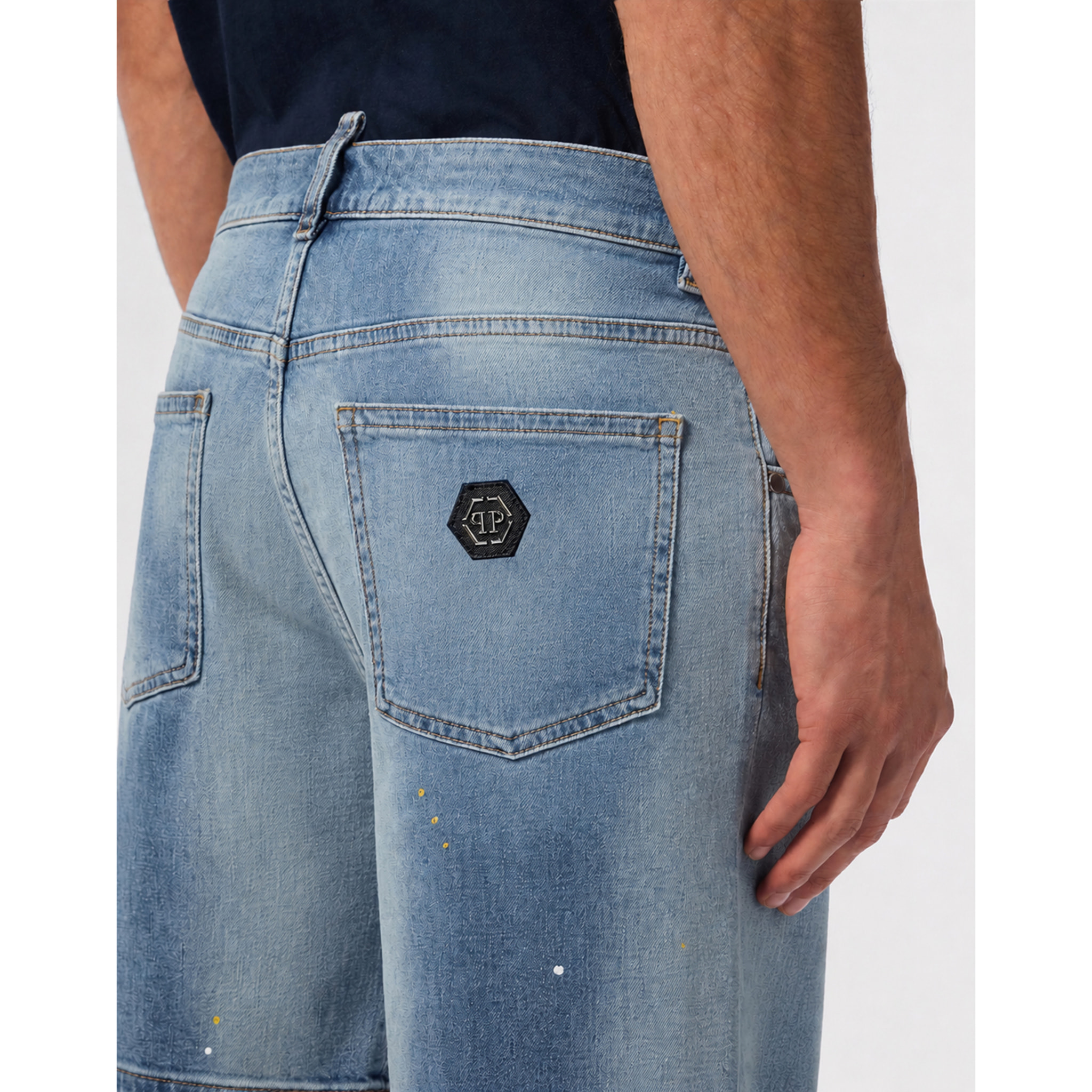 PHILIPP PLEIN Denim Formentera Shorts Basic