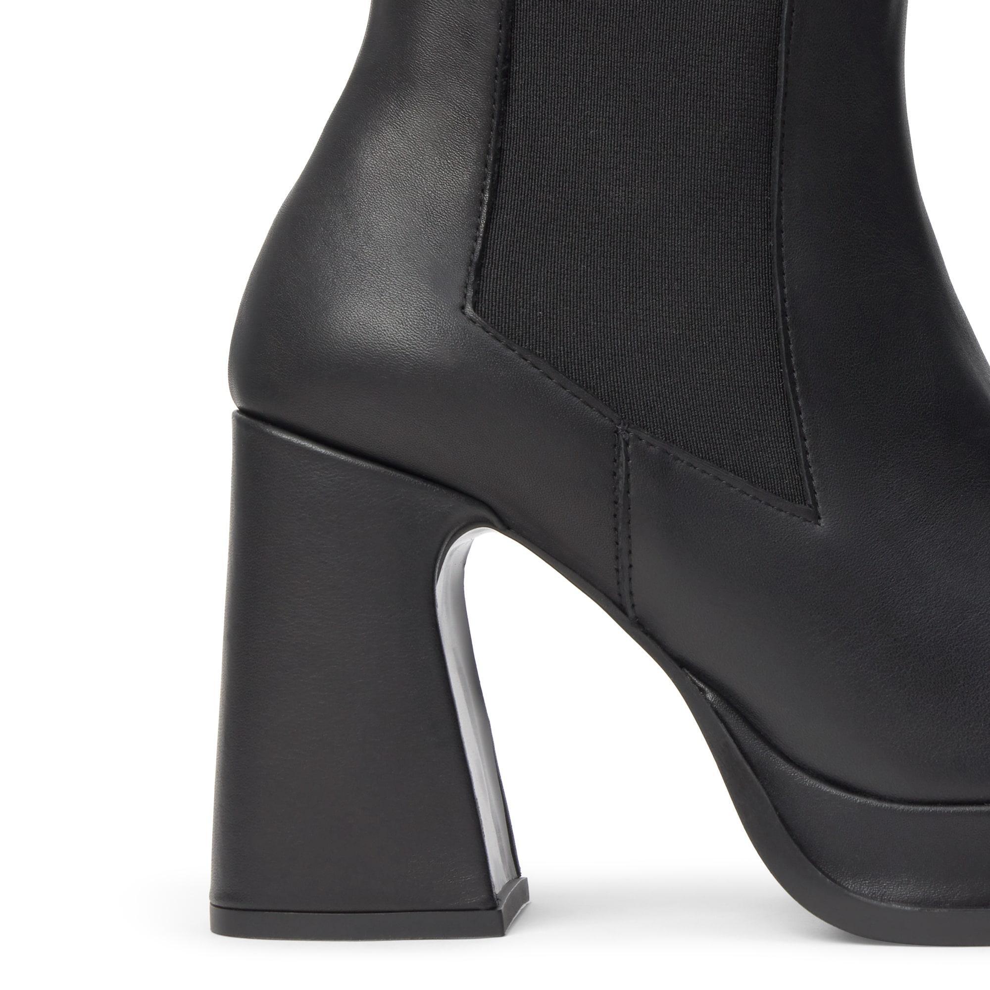 Botín de tacón Bimba en napa con cierre elástico