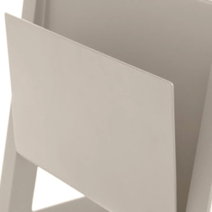 Table d'appoint de jardin carrée "Allure" argile 55 x 45 x 55cm en aluminium