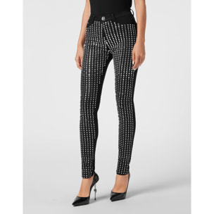 PHILIPP PLEIN Jegging de cintura alta